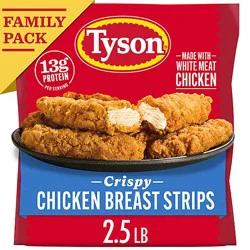 Tyson Frozen Crispy Chicken Breast Strips Family Pack - 40 Oz