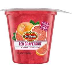 Del Monte Red Grapefruit Fruit Cup Snacks - 7 Oz