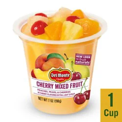 Del Monte Cherry Mixed Fruit Cup Snacks - 7 Oz