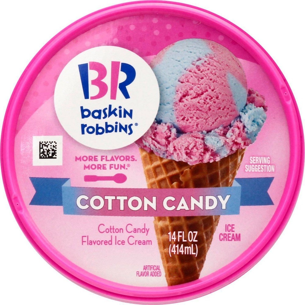 slide 3 of 5, Baskin-Robbins Cotton Candy Ice Cream - 14oz, 14 fl oz