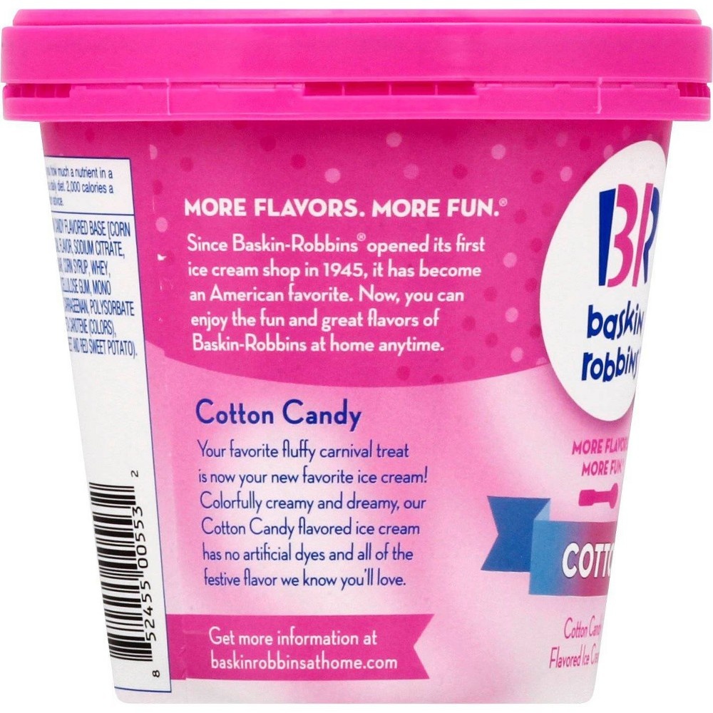 slide 4 of 5, Baskin-Robbins Cotton Candy Ice Cream - 14oz, 14 fl oz