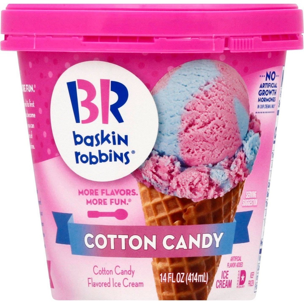 slide 5 of 5, Baskin-Robbins Cotton Candy Ice Cream - 14oz, 14 fl oz