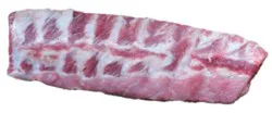 Meat Counter Pork Backrib Portions Previously Frozen