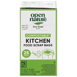 Open Nature Trash Bags Compostable Small - 25 Count