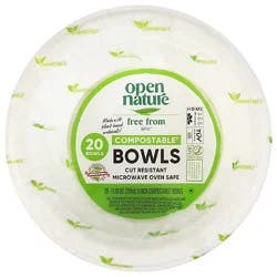 Open Nature Bowls Compostable - 20 Count