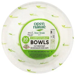 Open Nature Bowls Compostable - 20 Count