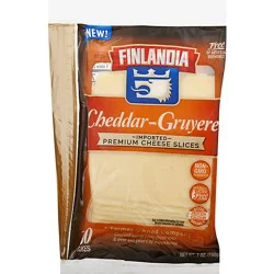 Finlandia Cheddar-Gruyere Imported Slice - 7 Oz