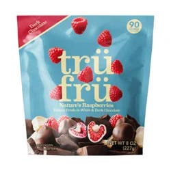 Tru Fru White & Dark Chocolate Raspberries - 8 Oz