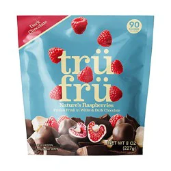 Tru Fru White & Dark Chocolate Raspberries - 8 Oz