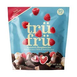 Tru Fru White & Dark Chocolate Raspberries - 8 Oz