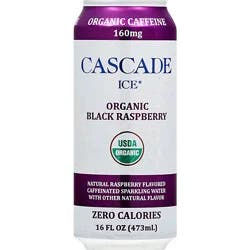 Cascade Ice Organic Caff Black Raspberry - 16 Fl. Oz.