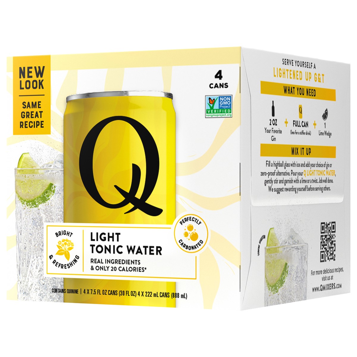 slide 4 of 12, Q Mixers Premium Light Tonic Water - 8-7.5 Fl. Oz., 30 fl oz