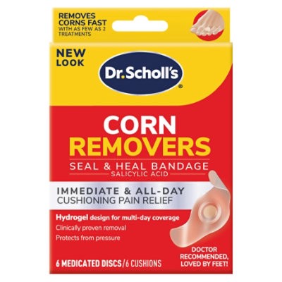 slide 1 of 1, Dr Scholls Duragel Corn Remover - 6 Count, 6 ct