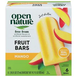 Open Nature Mango Fruit Bar 6 Count - 2.45 Fl. Oz.