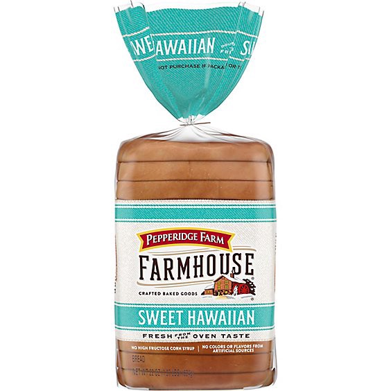 slide 1 of 6, Pepperidge Farm Farmhouse Sweet Hawaiian Bread - 22 Oz, 22 oz