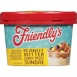 Friendly's Peanut Butter Candy Pieces Ice Cream Sundae Cup - 6 Oz