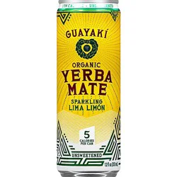 Guayaki Organic Yerba Mate Sparkling Lima Limon - 12 Fl. Oz.