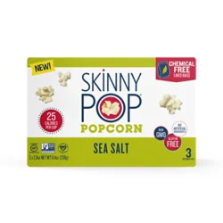 Skinnypop Microwave Sea Salt Popcorn Microwavable Bags - 3-2.8 Oz