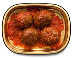 Signature Cafe Beef Meatballs With Sauce Cold - 4 Count
