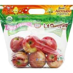Apples Pink Lady Organic Prepacked - 3 Lb