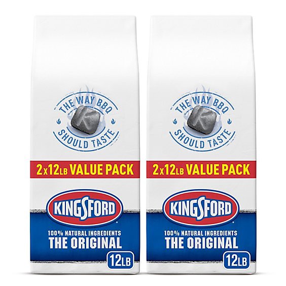 slide 1 of 1, Kingsford Bbq Charcoal For Grilling Original Charcoal Briquettes - 2-12 Lbs, 2 ct; 12 lb