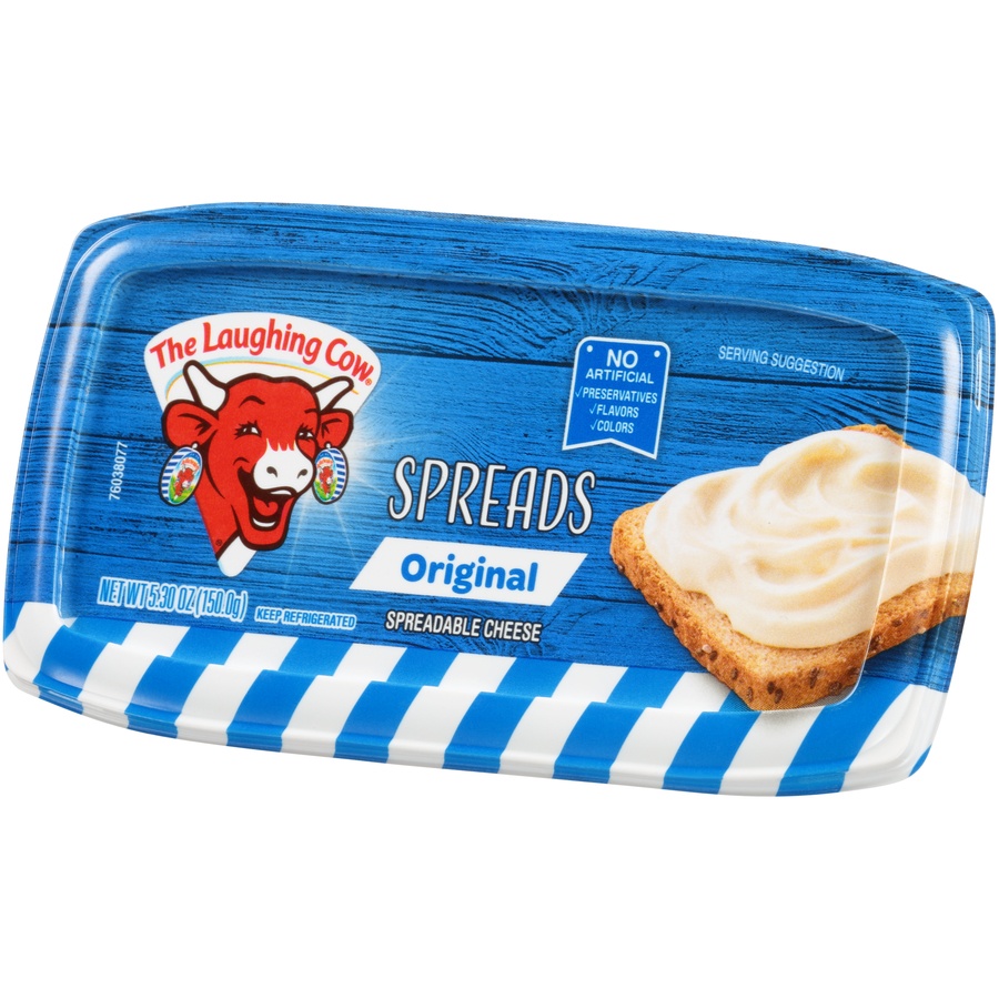 slide 3 of 8, The Laughing Cow Original Spreadable Cheese, 5.3 oz