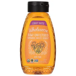 Wholesome Sweeteners Honey Wht Raw Unfltrd Sqz - 16 Oz