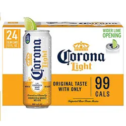 Corona Light Mexican Beer Cans 4.0% Abv - 24-12 Fl. Oz.