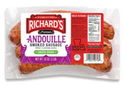 Richards Andouille With Green Onion - 16 Oz