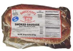 Rabideauxs Pork And Beef Sausage - 24 Oz