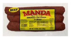 Manda Beef Link Sausage - 16 Oz