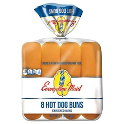 Evang Buns Hot Dog - 8 Count