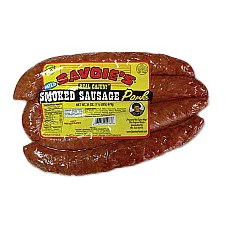 Savoies Mild Smoked Sausage Pork - 16 Oz