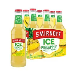 Smirnoff Ice Pineapple Spiked Seltze 4.5% Abv In Bottles - 6-11.2 Oz