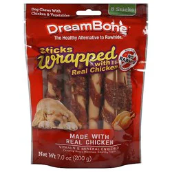 Dreambone Chicken Wrapped Stick Lg - 8 Count