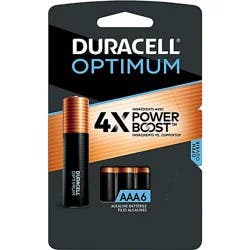 Duracell Optimum Aaa Alkaline Batteries - 6 Count