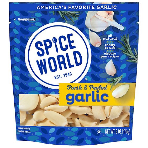 slide 1 of 1, Garlic Peeled Bag 6oz - Each, 1 ct