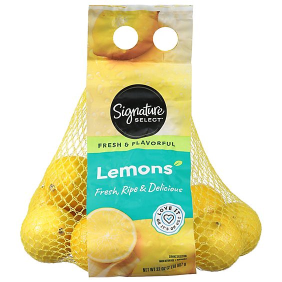 slide 1 of 1, Signature Select/farms Lemons - 2 Lb, 2 lb