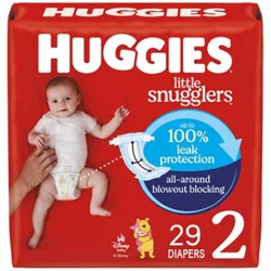 Huggies Little Snugglers Baby Diapers Size 2 (12-18 Lbs) - 29 Count