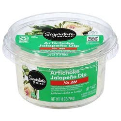 Signature Select/cafe Dip Artichoke Jalapeno Hot - 10 Oz