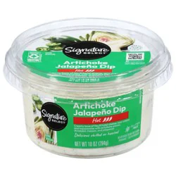 Signature Select Hot Artichoke Jalapeno Dip - 10 Oz