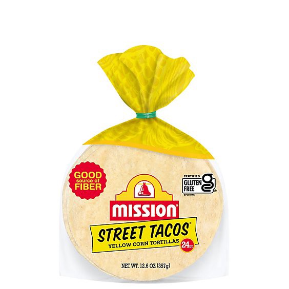 slide 1 of 12, Mission Yellow Corn Tortillas Street Taco Size - 24 Count, 24 ct