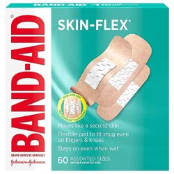 Bandaid Skin Flex Assorted - 60 Count
