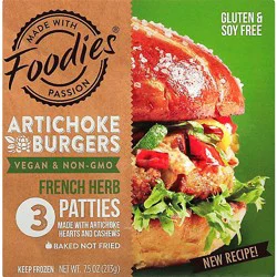 Foodies Burger Vgn Artchk Frn Spc - 7.5 Oz