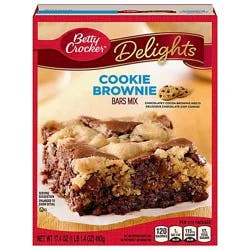 Betty Crocket Delights Bars Mix Cookie Brownie - 17.4 Oz