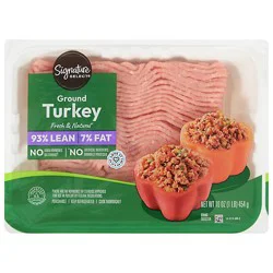 Signature Select 93% Lean 7% Fat Ground Turkey - 16 Oz