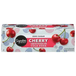 Signature Select Zero Cherry Cola Soda - 12-12 Fl. Oz.