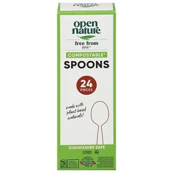 Open Nature Cutlery Spoons Compostable - 24 Count
