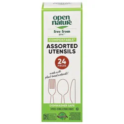 Open Nature Cutlery Assorted Compostable - 24 Count