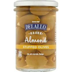 Delallo Olives Almond Stuffed - 5.82 Oz
